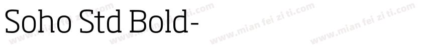 Soho Std Bold字体转换